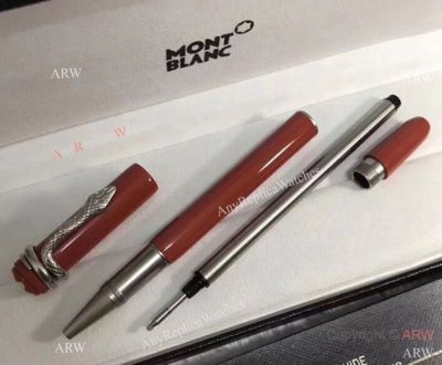 Heritage Rouge et Noir Special Edition Replica Pen - Red&Silver Rollerball Pen